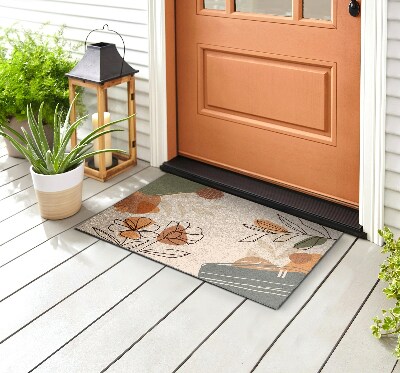 Outdoor door mat Geometric Flowers