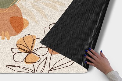 Outdoor door mat Geometric Flowers