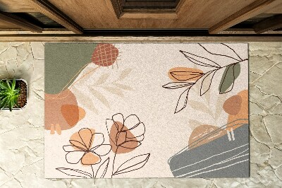 Outdoor door mat Geometric Flowers