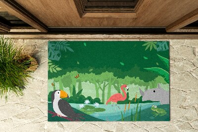 Outdoor mat Tropical Animals