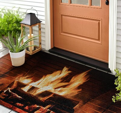 Outdoor door mat Fire