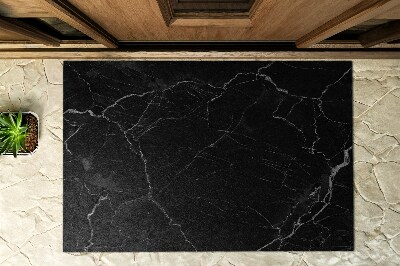 Outdoor door mat Dark marble