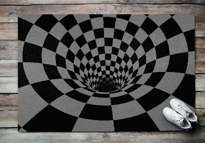 Outdoor door mat Optical illusion