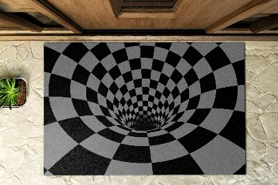 Outdoor door mat Optical illusion