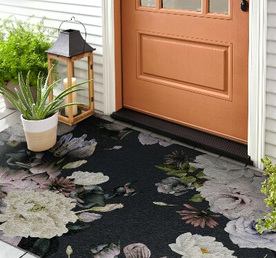 Outdoor door mat Floral composition