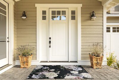 Outdoor door mat Floral composition