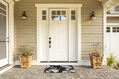 Outdoor door mat Floral composition