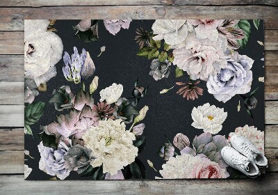 Outdoor door mat Floral composition