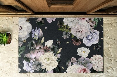 Outdoor door mat Floral composition