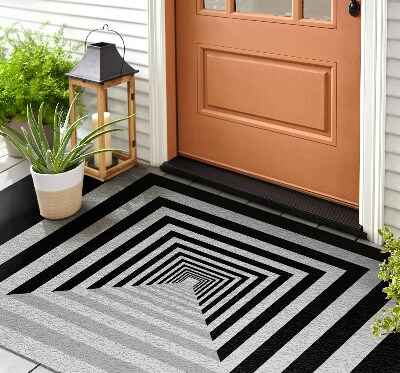 Outdoor door mat Three-dimensional Tunnel