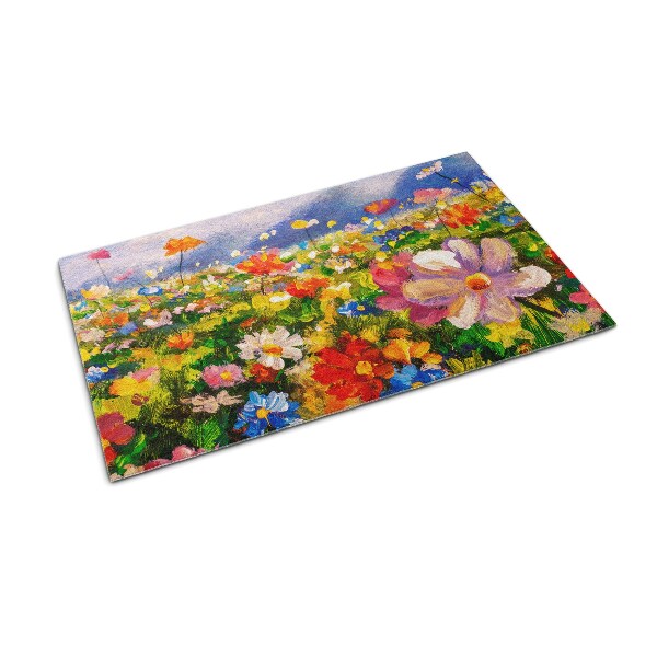 Outdoor door mat Floral meadow