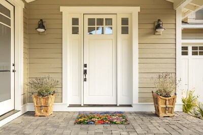 Outdoor door mat Floral meadow