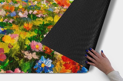 Outdoor door mat Floral meadow