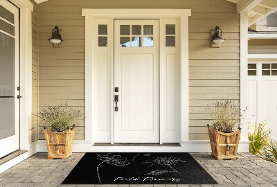 Front door doormat Chamomile flower