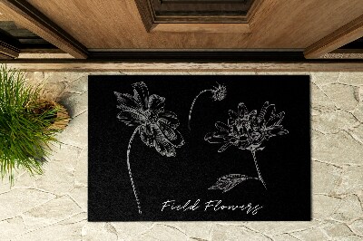 Front door doormat Chamomile flower