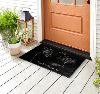 Front door doormat Chamomile flower