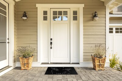 Front door doormat Chamomile flower