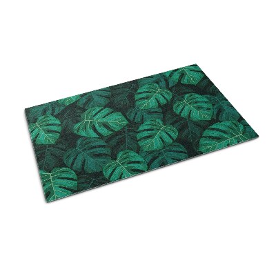 Front door mat Large Monstera Leaves