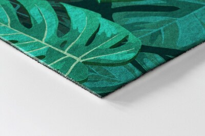 Front door mat Large Monstera Leaves