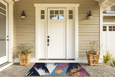 Front door mat Palm Landscape