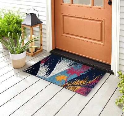 Front door mat Palm Landscape