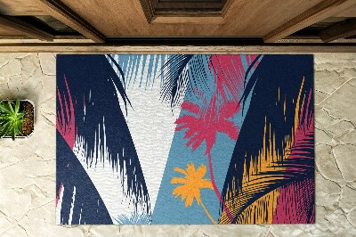 Front door mat Palm Landscape