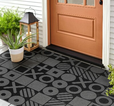 Outdoor floor mat Quadrangles