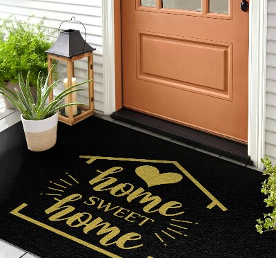 Outdoor floor mat Sweet Home inscription