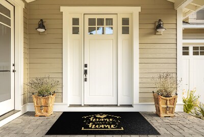 Outdoor floor mat Sweet Home inscription