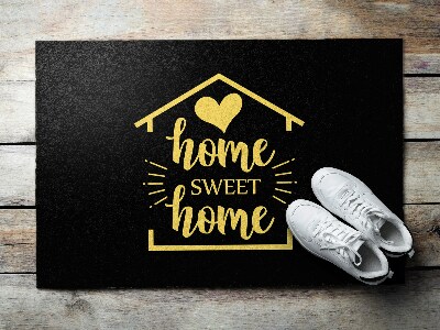 Outdoor floor mat Sweet Home inscription