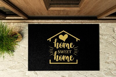 Outdoor floor mat Sweet Home inscription