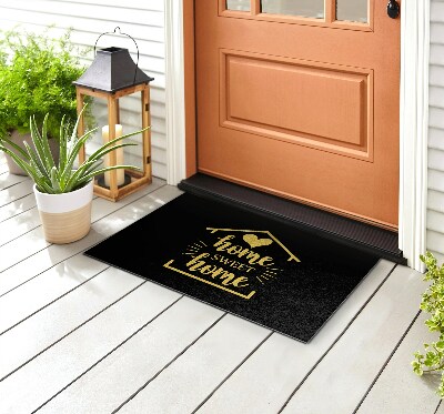 Outdoor floor mat Sweet Home inscription