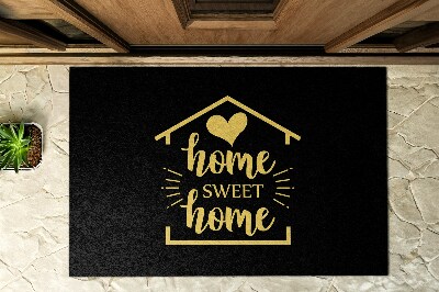 Outdoor floor mat Sweet Home inscription