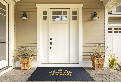 Front door doormat With the inscription Home Sweet Home