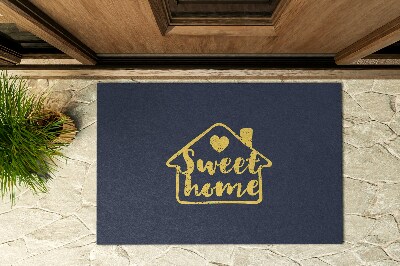 Front door doormat With the inscription Home Sweet Home