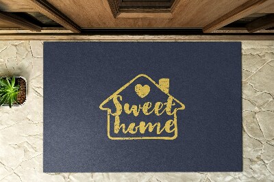 Front door doormat With the inscription Home Sweet Home