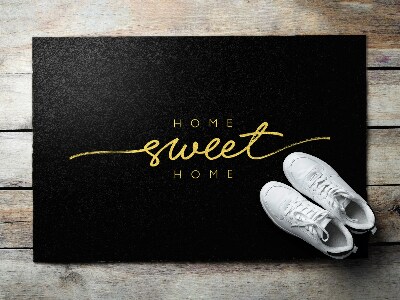 Front door rug Home Sweet Home inscription