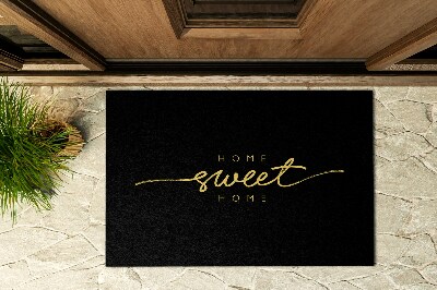 Front door rug Home Sweet Home inscription