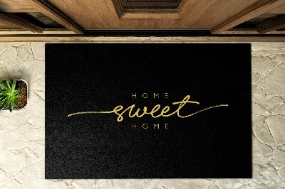 Front door rug Home Sweet Home inscription