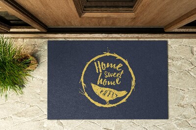 Outdoor door mat With the inscription Home Sweet Home