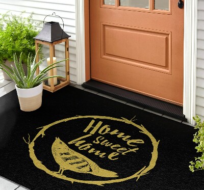 Outside door mat With the inscription Home Sweet Home