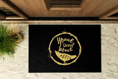 Outside door mat With the inscription Home Sweet Home