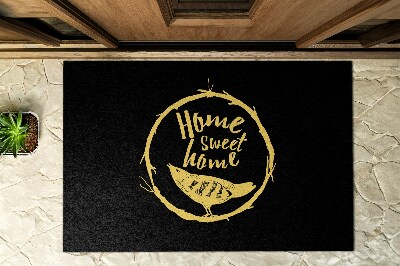 Outside door mat With the inscription Home Sweet Home