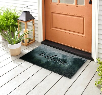 Outdoor mat Welcome lettering