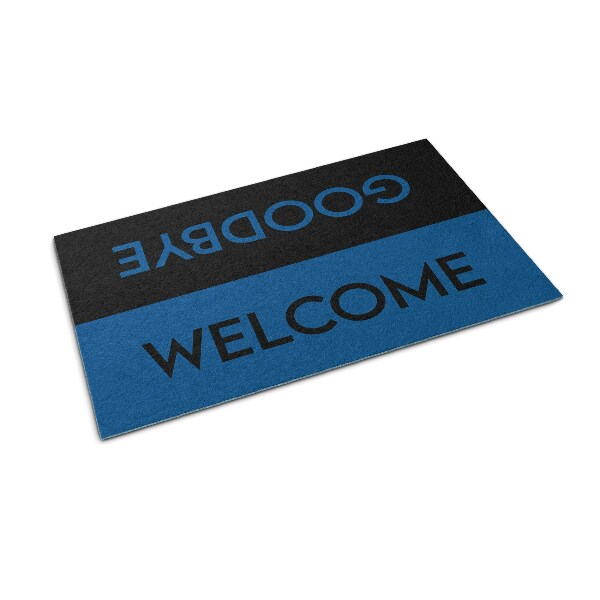 Doormat front door Welcome Goodbye