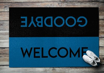 Doormat front door Welcome Goodbye