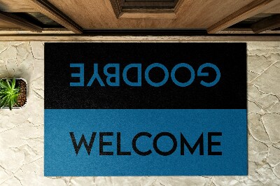 Doormat front door Welcome Goodbye