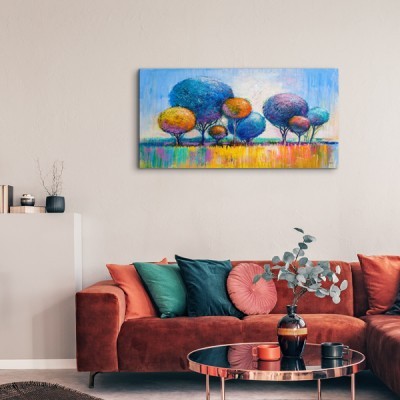 Canvas and glass prints for the living room 