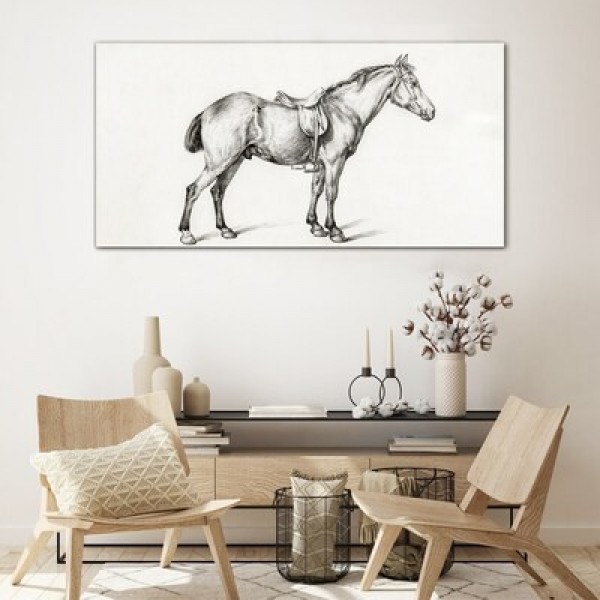 Glass prints with horses 