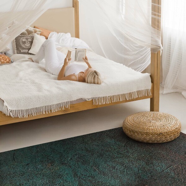 Vinyl rugs with texture motifs